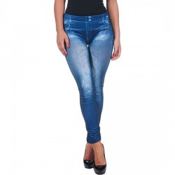 LEGGING AZUL ESTILO VAQUERO