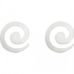 PENDIENTES ESPIRAL PLATA