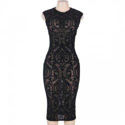 VESTIDO EMBROIDERY NEGRO