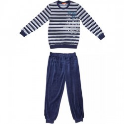 PIJAMA AZUL MARINO NIÑO